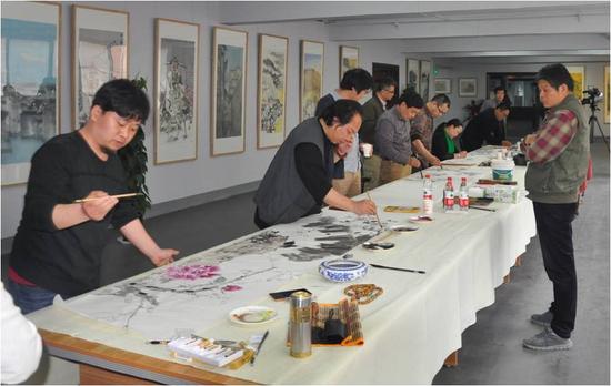 具象水墨首展走進菏澤大德藝術館，探索當代水墨繪畫新路徑
